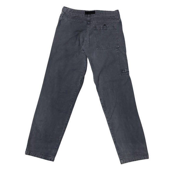 Vintage Prana Pants Mens Small Belted Climbing Gray Canvas USA Made Gorpcore - Picture 6 of 9
